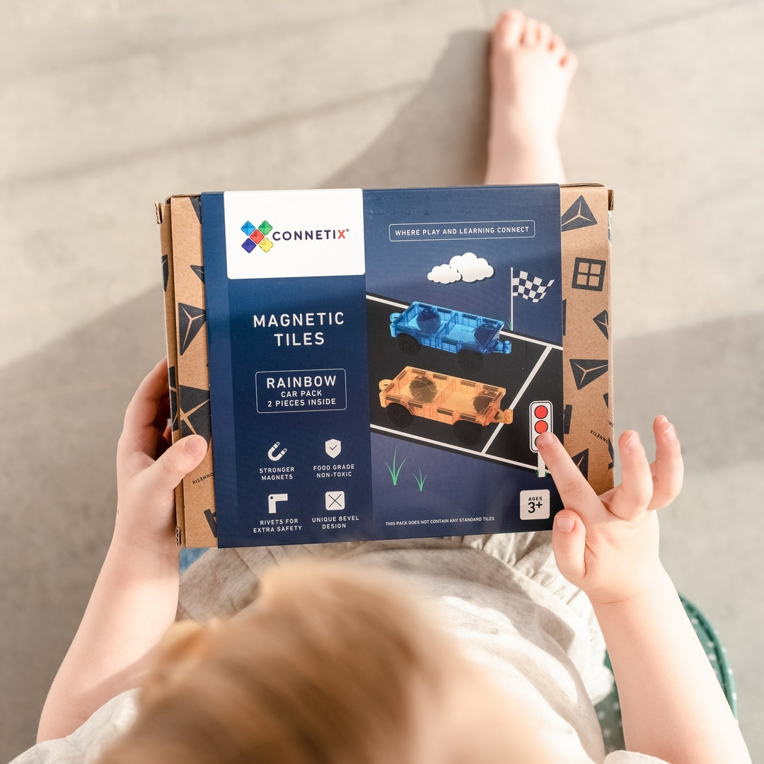 2 voitures Jeu magnétique Connetix