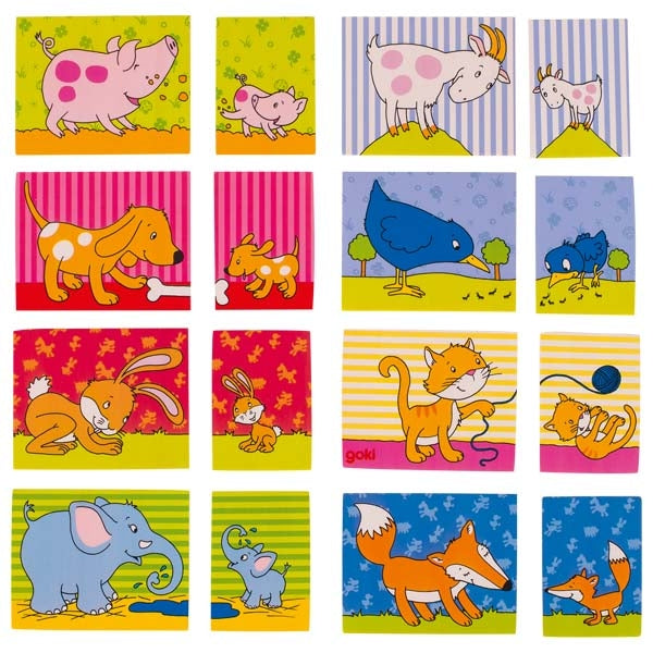 Mémo Mamans & bébés Animaux GOKI