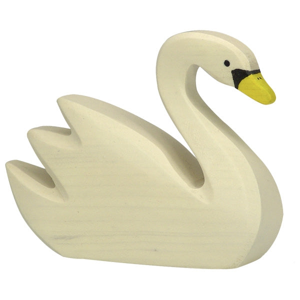 Cygne nageant Holztiger