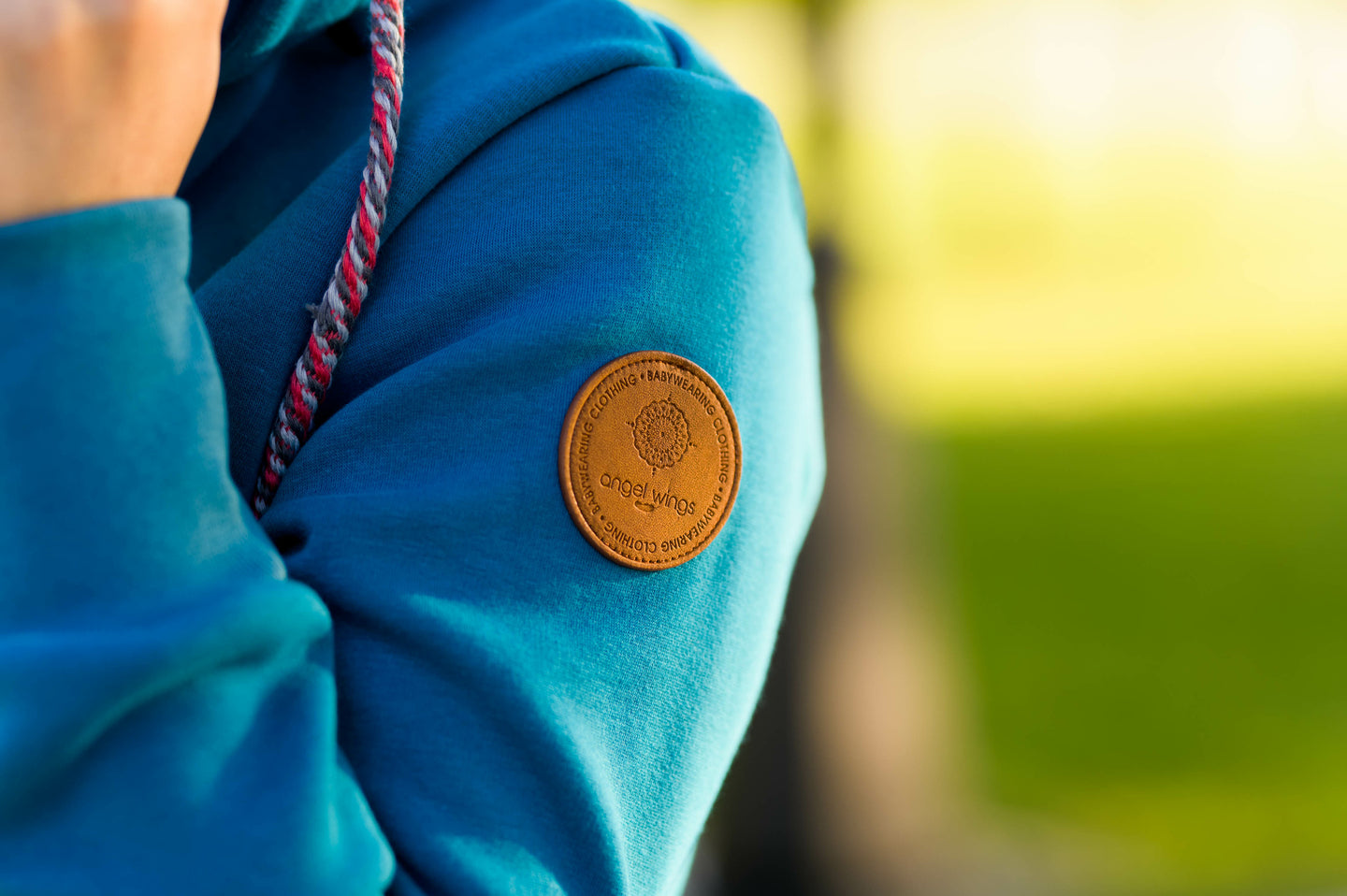 AngelWings Hoodie de portage Bleu Océan