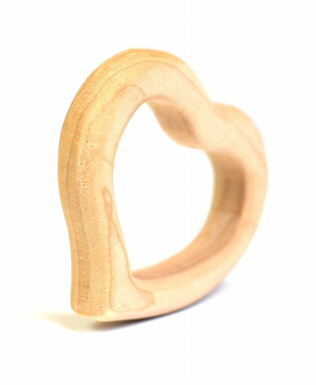 BumbuToys Hochet en bois naturel