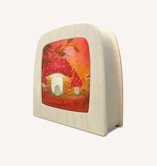 Carte à insérer pour Lampe Au fil des Saisons - Illustratrice Baukje Exler - Red Autumn