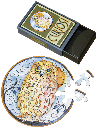 Curiosi Puzzle Picoli Chouette - 33 pièces
