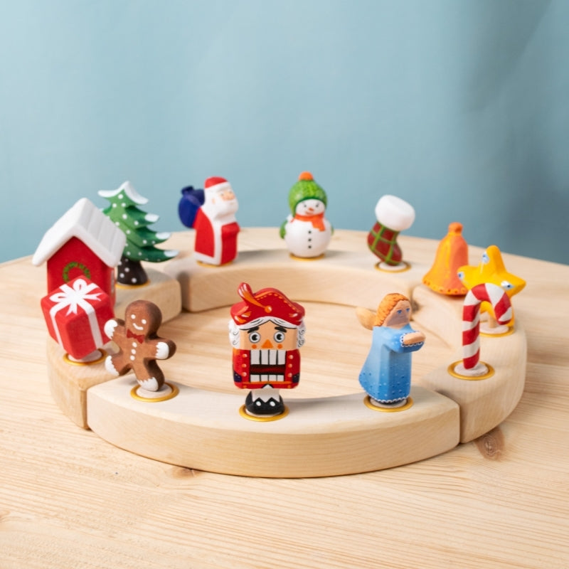 BumbuToys Figurine en bois pour couronne de célébration - Etoile