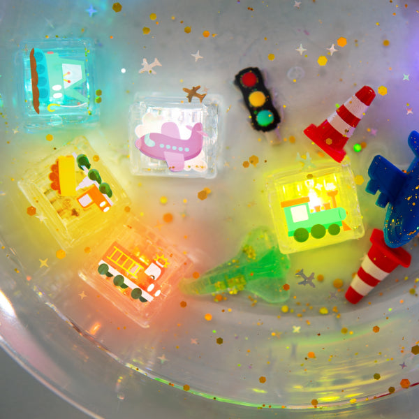 Glo Pals Cubes lumineux Voitures - Lot de 6