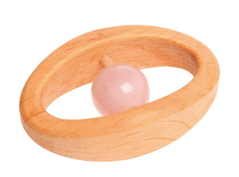 Hochet Quartz rose Grimm's