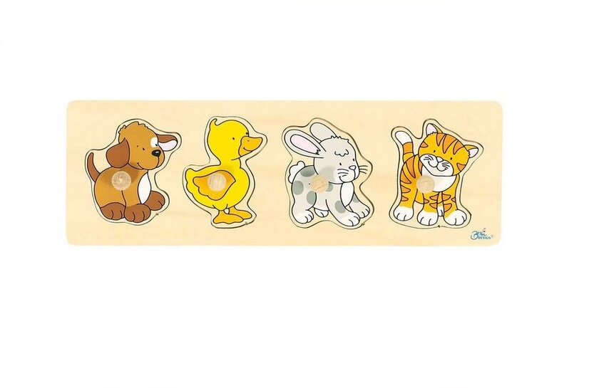 Puzzle en bois Chien, Canard GOKI