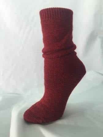 Hirsch Chaussettes en laine bouclette Enfant Coquelicot