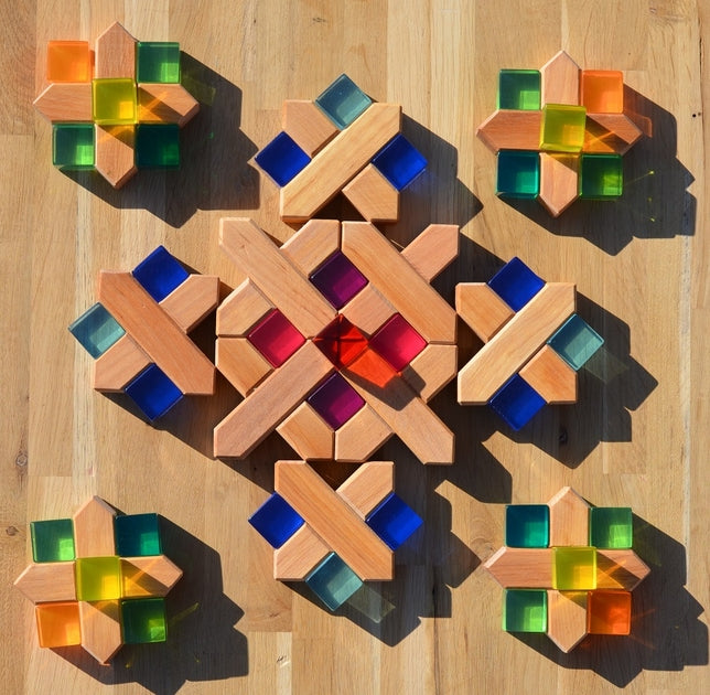 Bauspiel Blocs de construction Plus - 12 pièces