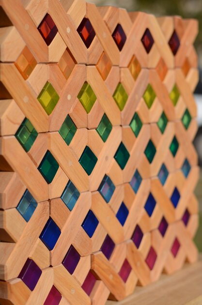 Bauspiel Blocs de construction en X - 45 pièces