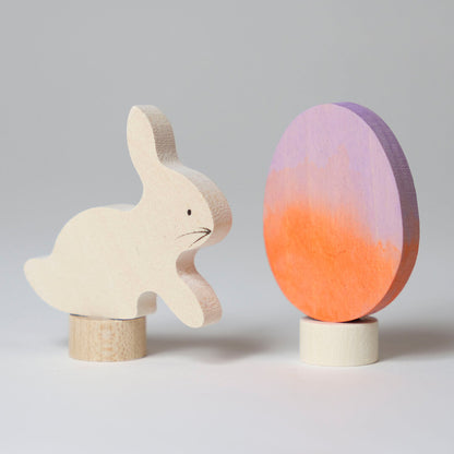 Grimm's Figurines Pâques Batik Orange - Lot de 2