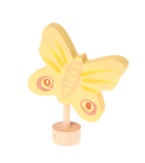 Figurine en bois Papillon jaune Grimm's