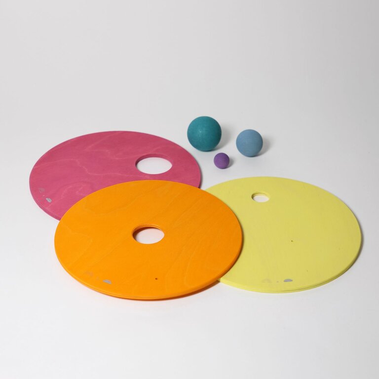 Grimm's x Stapelstein Disques en mouvement Pastel Chaud