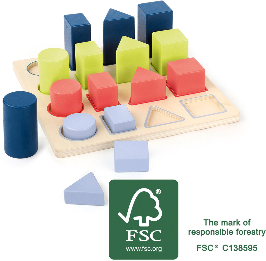 Puzzle Educatif en bois Géométrie Small Foot