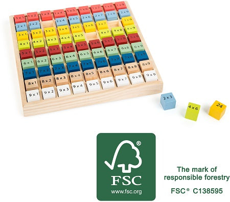Table de multiplication multicolore Educate Small Foot