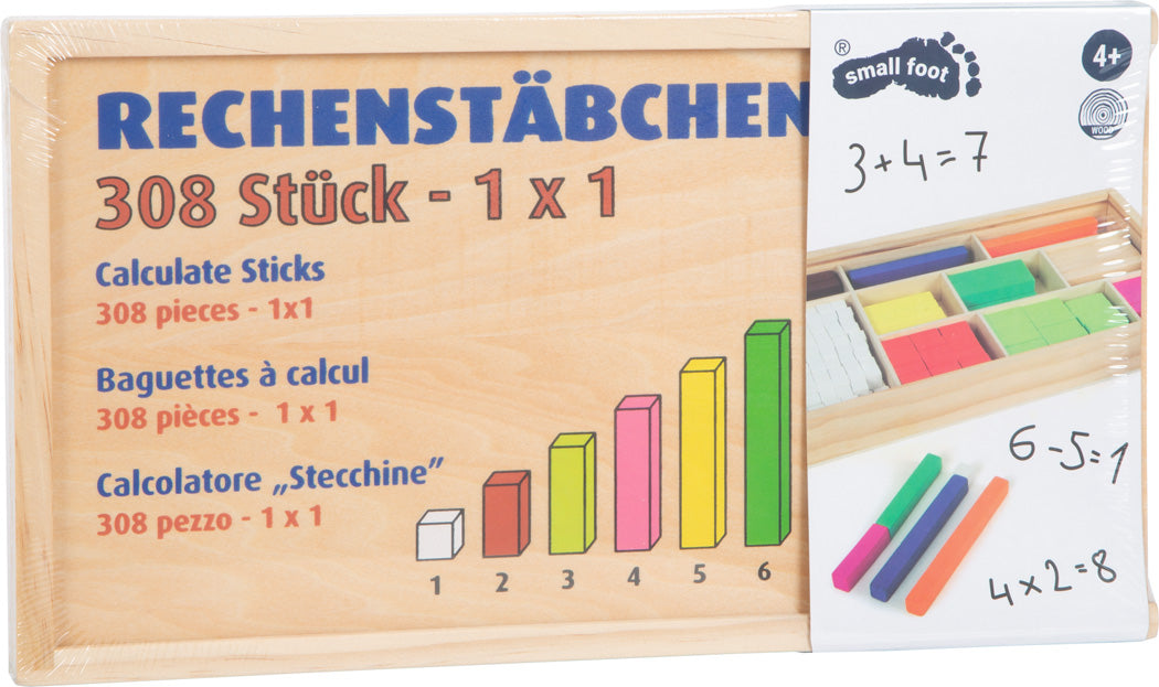 Coffret 308 bâtonnets de calcul en bois Small Foot