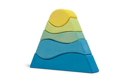 Jeu à empiler Montagne Bleu Ocamora