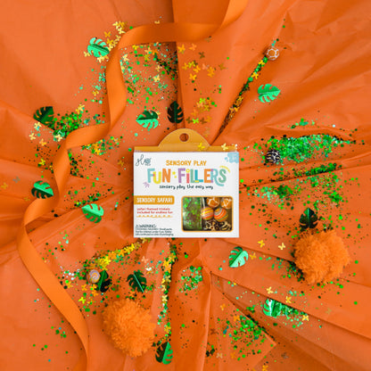 Glo Pals Fun Fillers pour bouteille et jeu sensoriel - Safari