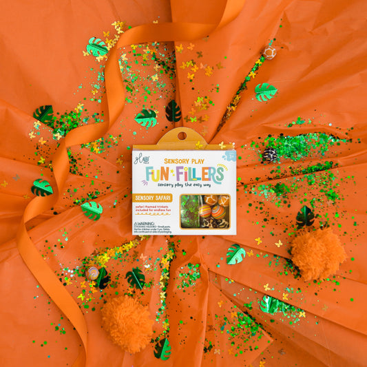 Glo Pals Fun Fillers pour bouteille et jeu sensoriel - Safari