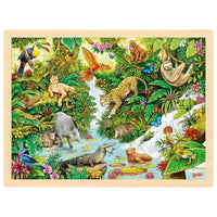 Puzzle en bois Dans la jungle GOKI - 96 pièces