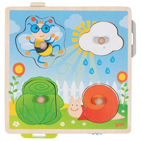 GOKI Puzzle en bois Images cachées Dans le jardin