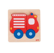 Puzzle en bois Pompiers GOKI