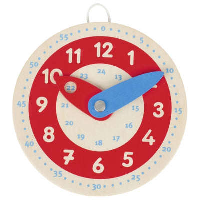 Petite horloge en bois pour apprendre l'heure GOKI
