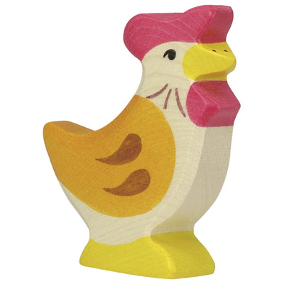 Poule debout Holztiger