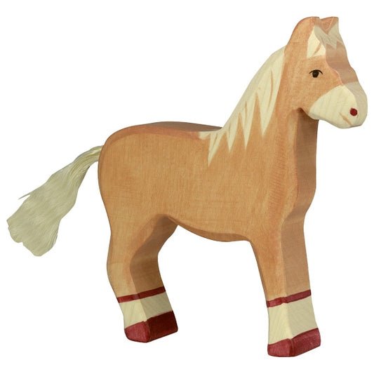 Cheval debout Marron clair Holztiger