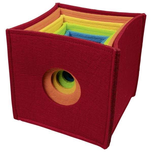 Cubes à empiler arc-en-ciel Goki