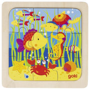 Puzzle en bois monde sous-marin GOKI