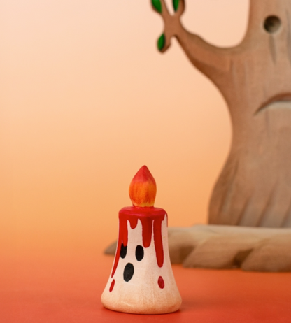 BumbuToys Houten Feestkroon Figuur Magische Rode Kaars