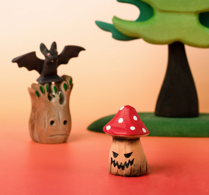 BumbuToys Houten Feestkroonbeeldje Betoverde Paddenstoel