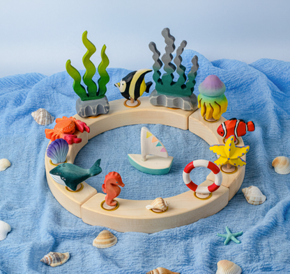 BumbuToys Houten Feestkrans beeldje Krab