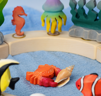 BumbuToys Houten Feestkrans beeldje Krab