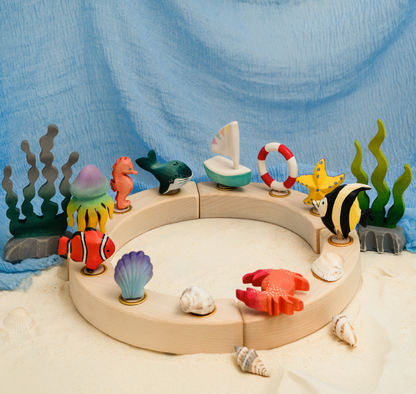 BumbuToys Houten Feestkrans beeldje Krab