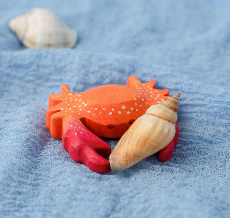 BumbuToys Houten Feestkrans beeldje Krab