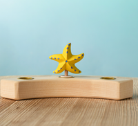 BumbuToys Figurine en bois pour couronne de célébration Etoile de mer