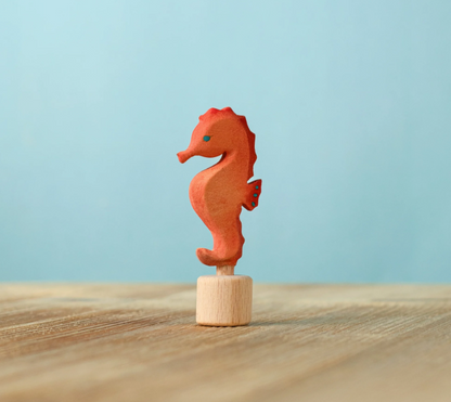 BumbuToys Figurine en bois pour couronne de célébration Hippocampe