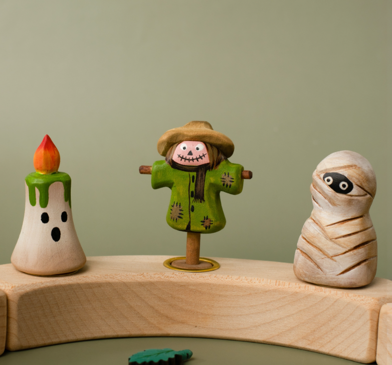 BumbuToys Figurine en bois pour couronne de célébration Momie Enchantée