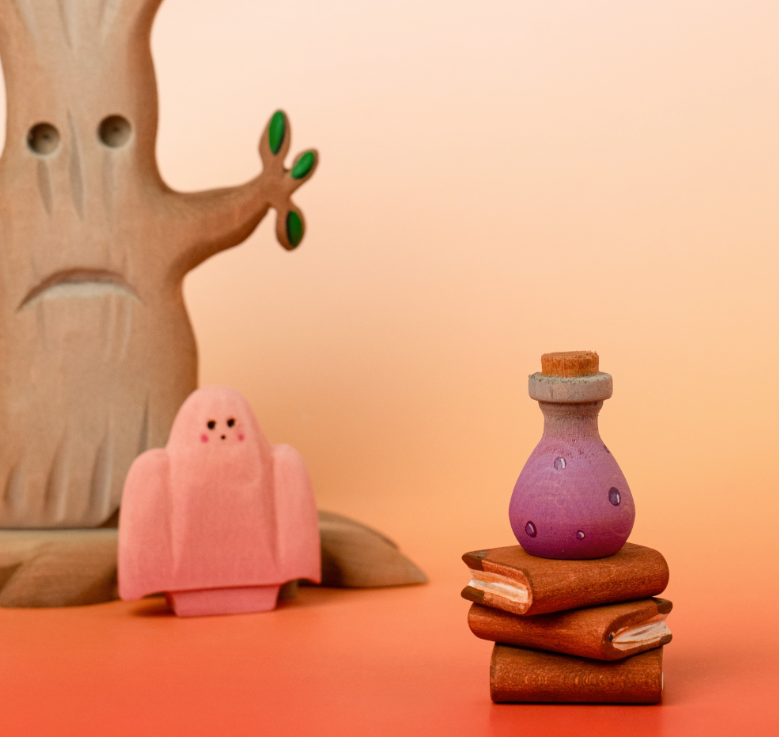 BumbuToys Houten feestkroonfiguur Magische drank