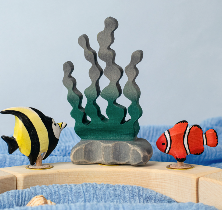 BumbuToys Figurine en bois pour couronne de célébration Zancle Cornu