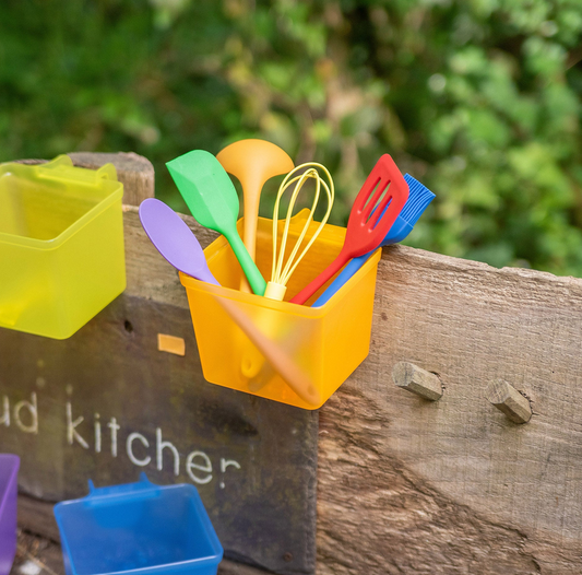Tickit Regenboog Transparante Gekleurde Potten - Set van 6 (Kopie)