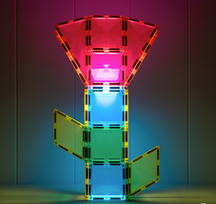 Connetix Light Rocket - Lichtraket magnetisch speelgoed - 30 stuks