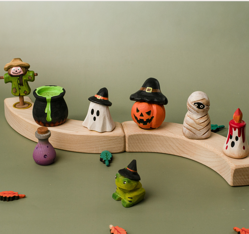 BumbuToys Houten Feestkroon Figuur Betoverde Kikker