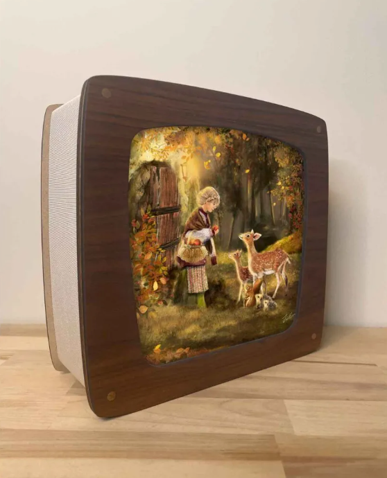 Kaart om in de Magische Lamp te plaatsen - Illustratrice Esther Iris - Deer Delight