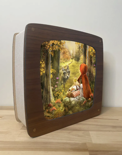 Kaart om in de Magische Lamp te steken - Illustratrice Esther Iris - Roodkapje