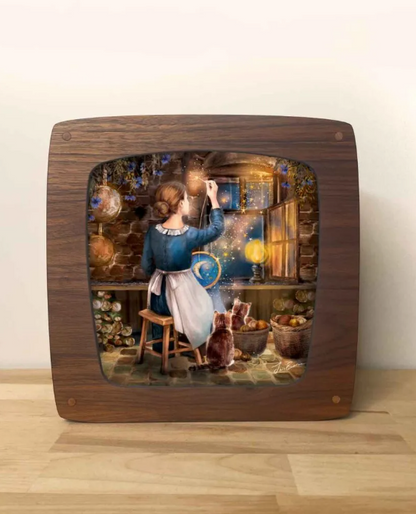 Kaart om in de Magische Lamp te plaatsen - Illustratrice Esther Iris - The seamstress of stars