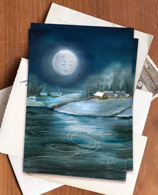 Ansichtkaart - Esther Iris - Under the Wintermoon