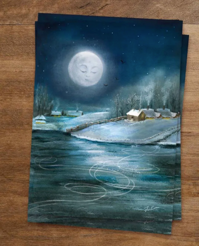 Ansichtkaart - Esther Iris - Under the Wintermoon